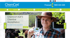Desktop Screenshot of chemcert.com.au